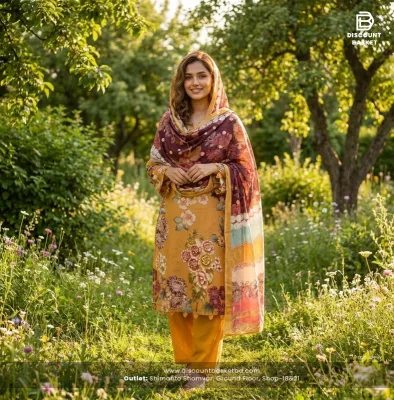 Premium Stitched Swiss Lawn Digital Print Set.